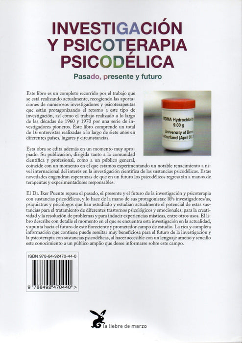 Investigación y Psicoterapia Psicodélica   Pasado, Presente y Futuro