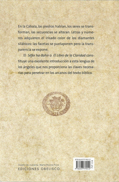 El Libro De La Claridad, Séfer ha-Bahir