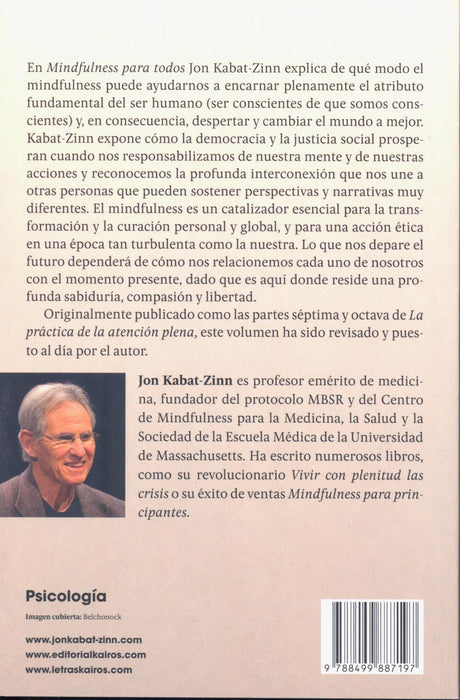 Mindfulness para Todos   La Sabiduría para Transformar el Mundo