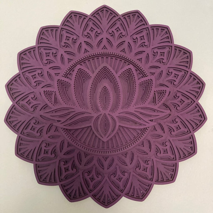 Mandala con Loto Morado