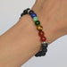 Pulsera Chakras y piedra volcánica - NALANDA | Tu motor de búsqueda interna